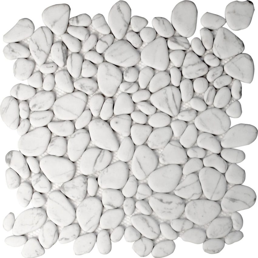 Malla Piedra de Río Blanca de 30x30 cm de Deco Home, con 11 piezas por caja