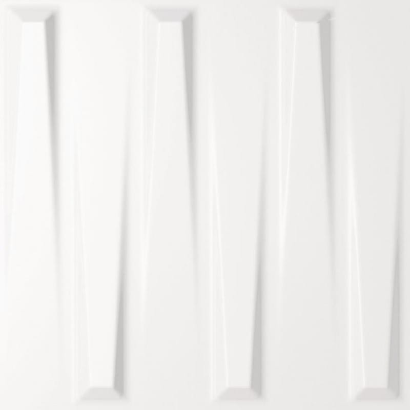 Cerámico Dutton White Gloss para muro de Deco Home de 25x25 cm y con 7 piezas por caja